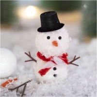 Knutselpakketje miniaturen sneeuwpop maken
